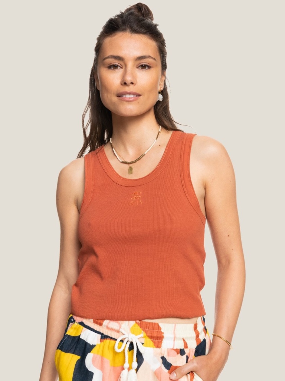 A New Day Women's Ribbed Tank Top | Coral | Size Small | NWT